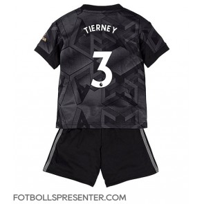 Arsenal Kieran Tierney #3 Bortatröja Barn 2022-23 Kortärmad (+ korta byxor)